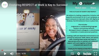 Fostering RESPECT at Work is Key to Success!