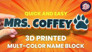 3D Print Custom Name Block on the @BambuLab A1 Mini | Step-by-Step Tutorial