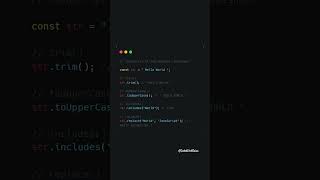 🚀 JavaScript String Methods in 30 Seconds! #shorts #javascript