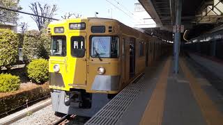 西武旧2000系2007F8両　本川越駅発車動画