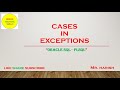 Oracle PLSQL Exception Cases