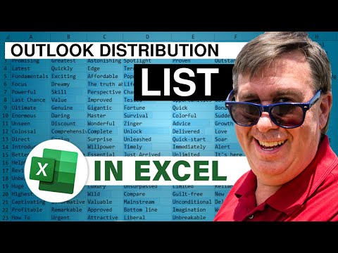 Excel Marvel: Split Outlook Distribution List - Episode 2282