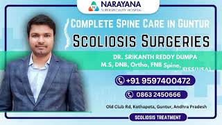 Scoliosis surgery ||  DR. Srikanth Reddy || Narayana Superspeciality Hospital || Guntur