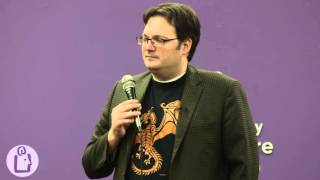 Brandon Sanderson introduces Calamity at University Book Store - Seattle