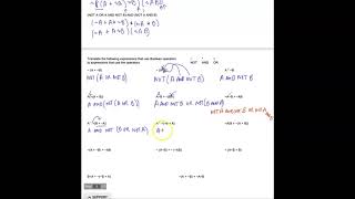 Translating Boolean Algebra Notation Worksheet 1