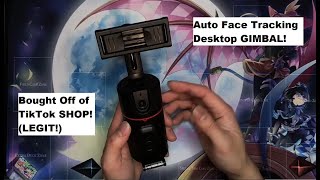 🔥 p02 Auto face tracking Desktop GIMBAL! (From TikTok Shop!) REVIEW! 🔥