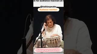 Audience reaction to tabla play Zakir Hussain 😊❣️👍👍 tablasolo#ustadzakirhussain#tablaustad