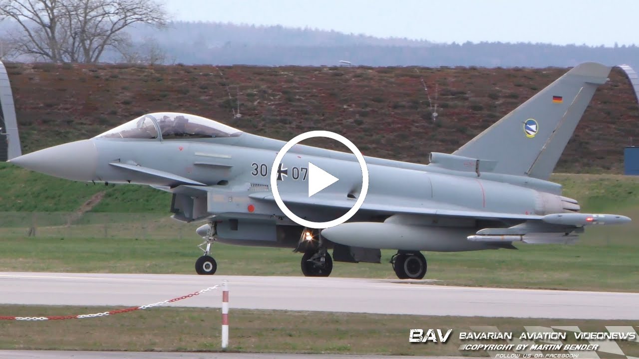 Eurofighter EF2000 Typhoon - German Air Force 30+07 - Takeoff At ...