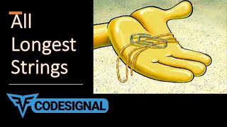 "All Longest Strings" - Codesignal #9 - JAVA Solution