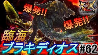 [MHXX/ﾘﾊﾋﾞﾘ狩猟生活] オレもう臨海に達しました・・・(Day 62)(vs臨海ブラキディオス)(with ライトボウガン)