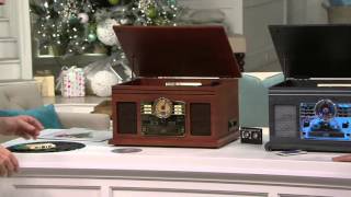 Classic 6-in-1 Turntable Music Center with Bluetooth on QVC