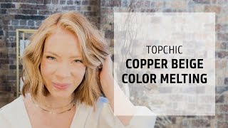 Copper Beige Color Melting Hair Color Tutorial | Topchic | Goldwell Education Plus