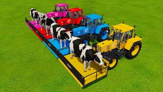 COW LOAD  & NEW TRACTORS WITH TRUCK TRAILER - Farming Simulator 22 #fs22
