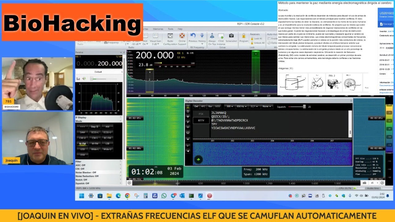 Biohacking 141 Joaquin En Vivo Extrañas Frecuencias Elf Que Se