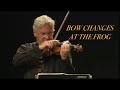 🎻 VIOLIN BOW CHANGE AT THE FROG EXAMPLES - Normal speed/slow motion