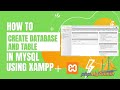 💻 How to create database and table in MySQL using XAMPP (phpMyAdmin) | Must See! 💻 (2022)