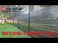 How To Install Aluminum Post's Fence On Dirt