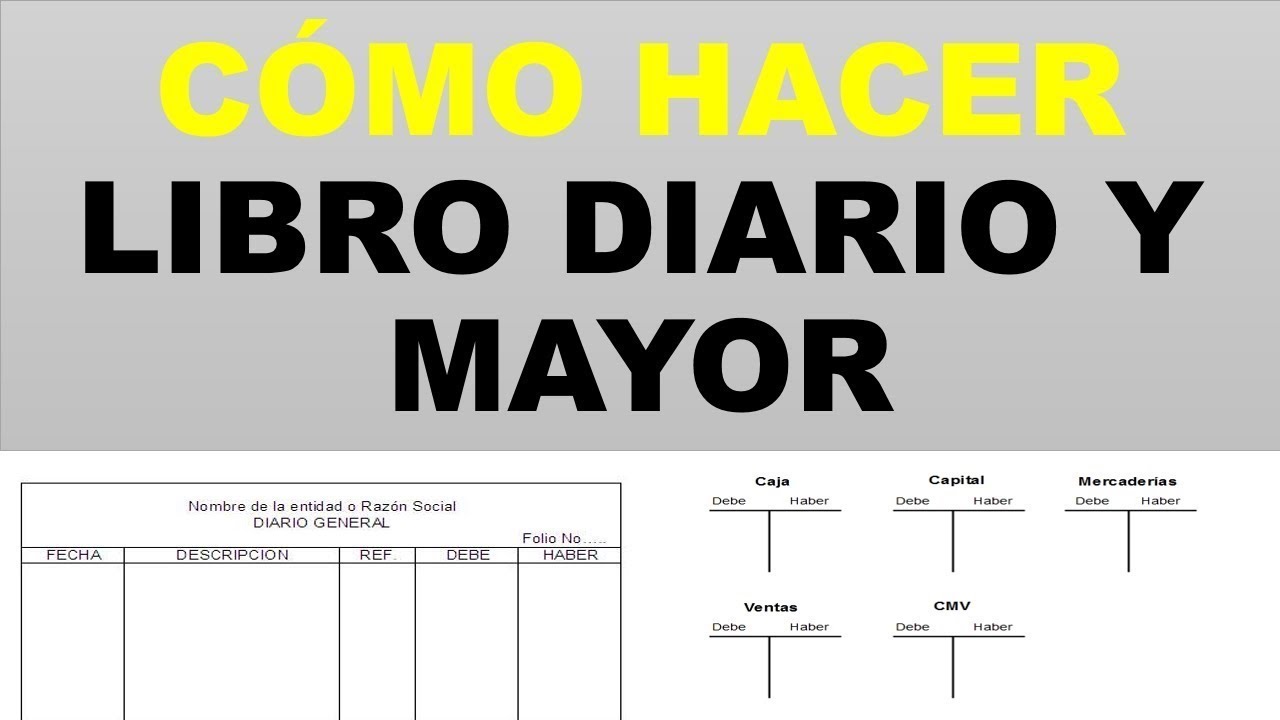 LIBRO DIARIO Y MAYOR - YouTube