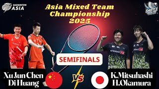 X.J.Chen/D.Huang vs K.Mitsuhashi/H.Okamura | Badminton Asia Mixed Team Championship 2025 Semifinals