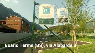 Finalmente attiva la nuova Area sosta Camper a Boario Terme! 6 stalli con sbarra.