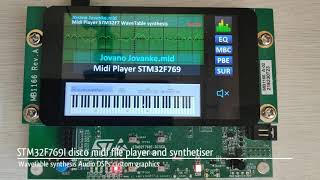 STM32 midi files player and synthetiser