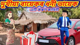 🔥দুখীয়া বায়েকৰ ধনী ভায়েক😭Assamese Cartoon video/Cartoon story/Flim