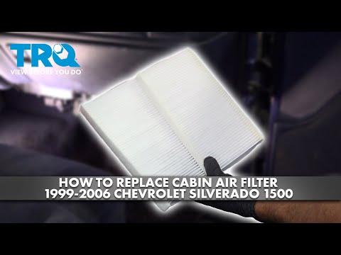 Where is the cabin air filter on a 1999 Chevy Silverado?