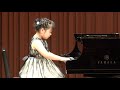 2021 ピティナa2級本選第1位全国大会進出／rina 6 yers old