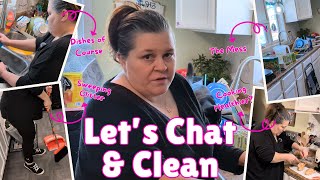 Messy Kitchen Reset! Come Clean & Chat With Me | Small Home Cleaning Motivation