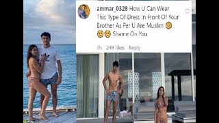 Sara Ali Khan trolled for posing in a bikini with brother Ibrahim Khan