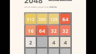 2048 game - full video - from start to 2048!