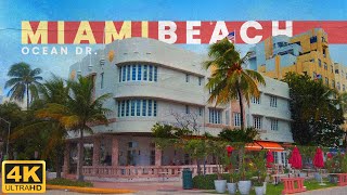 [4K] MIAMI BEACH, Ocean Dr. Wonderful Art deco.