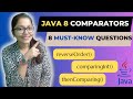 Hands-On LIVE code demo  Java 8 Comparators 🔥| 8 IMPORTANT Coding Questions & Answers | Java 8 API
