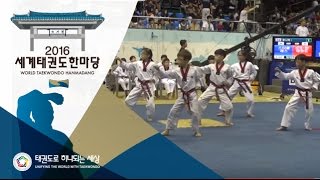 2016 세계태권도한마당 - 국내 공인품새 단체 주니어Ⅰ 결선1위