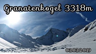 Granatenkogel 3318m. Obergurg /Ötztaler Alpen 03.03.2019