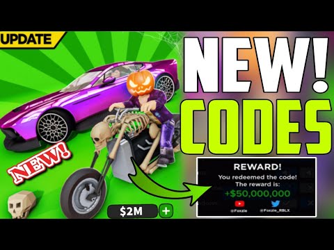 HALLOWEEN 🎃NEW CAR DEALERSHIP TYCOON WORKING CODES 2023 - ROBLOX CAR ...