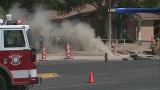 Gas leak clears business, closes street