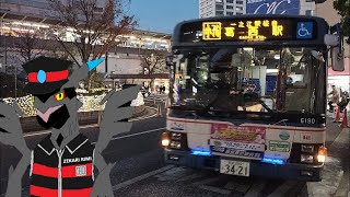 [ムズい] 全区間前面展望 京成バス 小76 小岩 - 葛西駅 via 一之江駅 Keisei Bus Service 76 Koiwa - Ichinoe - Kasai