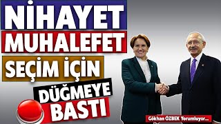 Muhalefet Nihayet Erken Seçim İçin Düğmeye Bastı!