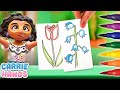 Disney Encanto Mirabel & Isabela Draw A DIY Flower Garden | Craft Videos For Kids