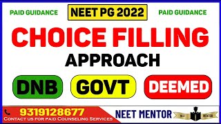 NEET PG 2022 🔥 Choice Filling Tips and Trick 🔥 Do's and Don'ts How to do Choice Filling🔥NEET MENTOR