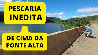 PESCARIA INEDITA PESCANDO  DE CIMA DA PONTE ALTA, RIO TIBAGI