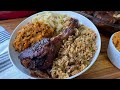 SOUL FOOD! TURKEY LEGS, CANDIED YAMS, CABBAGE, RICE & PIGEON PEAS| FALL OFF THE BONE BAKED TURKEY!