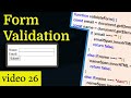 Form Validation JavaScript Tutorial