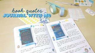 Journal With Me: book quotes 📚 The Wish \u0026 When The Stars Go Dark ✨