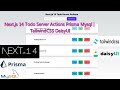 Next.js 14 Todo Server Actions Prisma Mysql | TailwindCSS DaisyUI