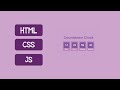 how to create countdown clock with HTML , CSS and javascript