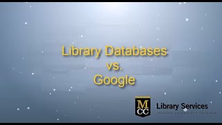 Library Databases vs Google