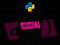 Mastering Python Dicts: The Key to Efficient Coding! #python #dictionary