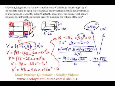Optimization Calculus Examples